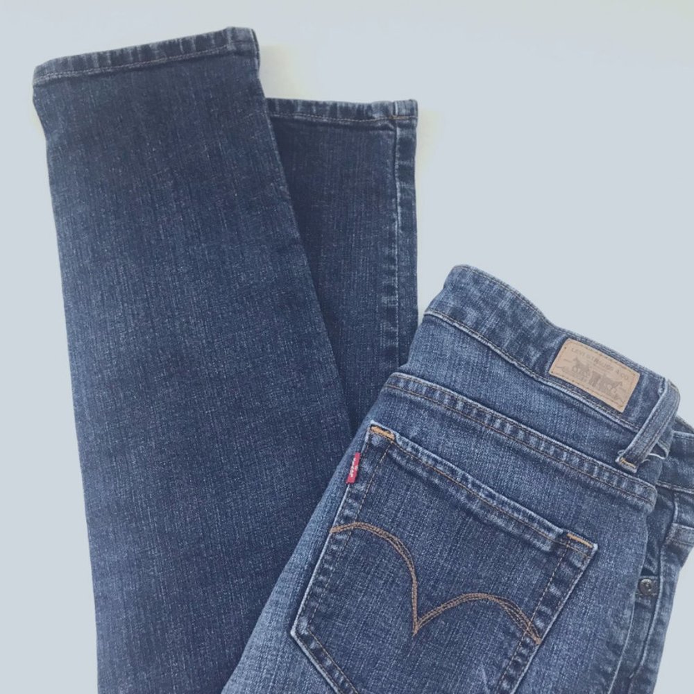 Levi’s  Skinny Mid Rise Original Denim Jeans SZ 12 - Picture 10 of 11